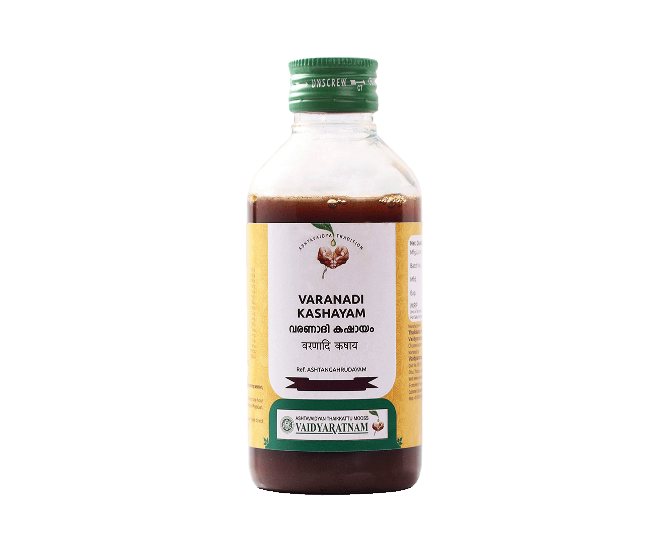 Vaidyaratnam VARANADI KASHAYAM Bottle of 200 ML