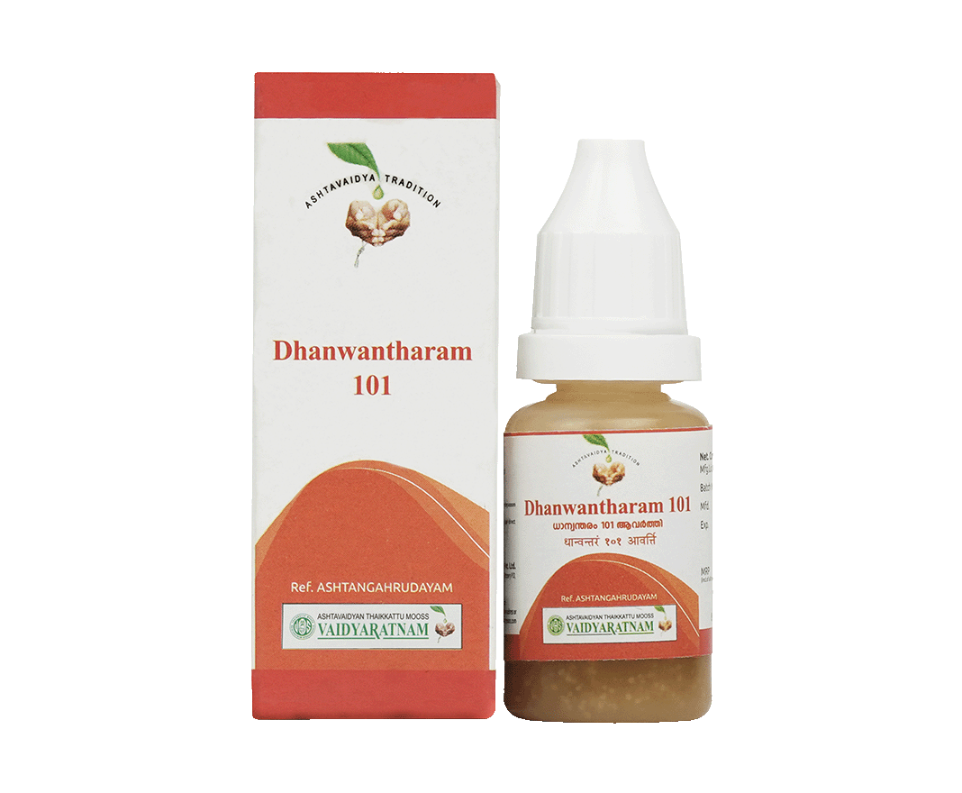 Vaidyaratnam DHANWANTHARAM 101 AAVARTHI Bottle of 10 ML