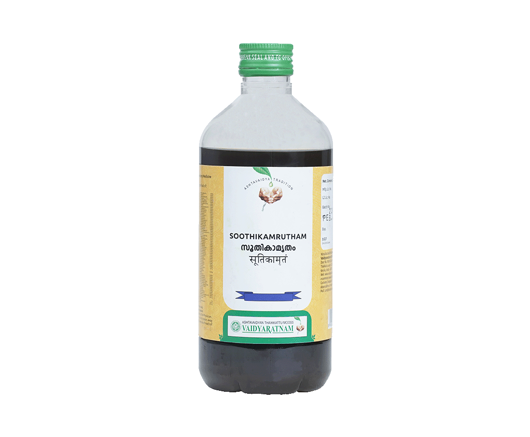 Vaidyaratnam SOOTHIKAMRITHAM Bottle of 450 ML