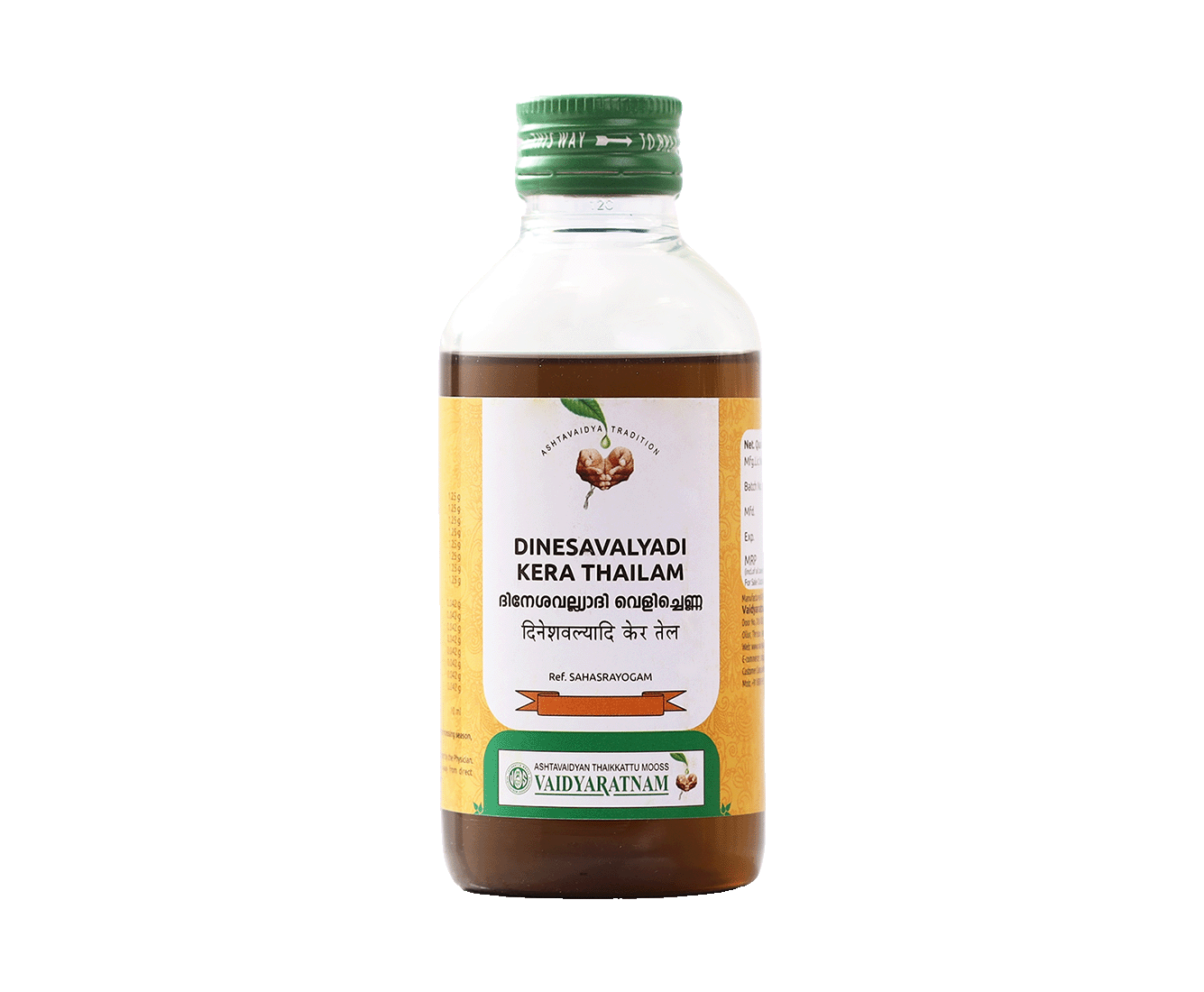 Vaidyaratnam DINESAVALYADI THAILAM Bottle of 200 ML