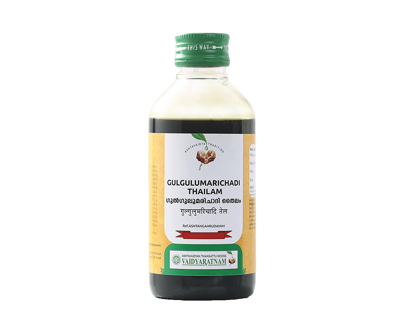 Vaidyaratnam GULGULUMARICHADI Bottle of 200 ML