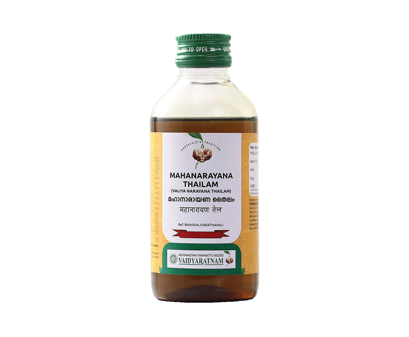 Image of MAHANARAYANA THAILAM 200 ML