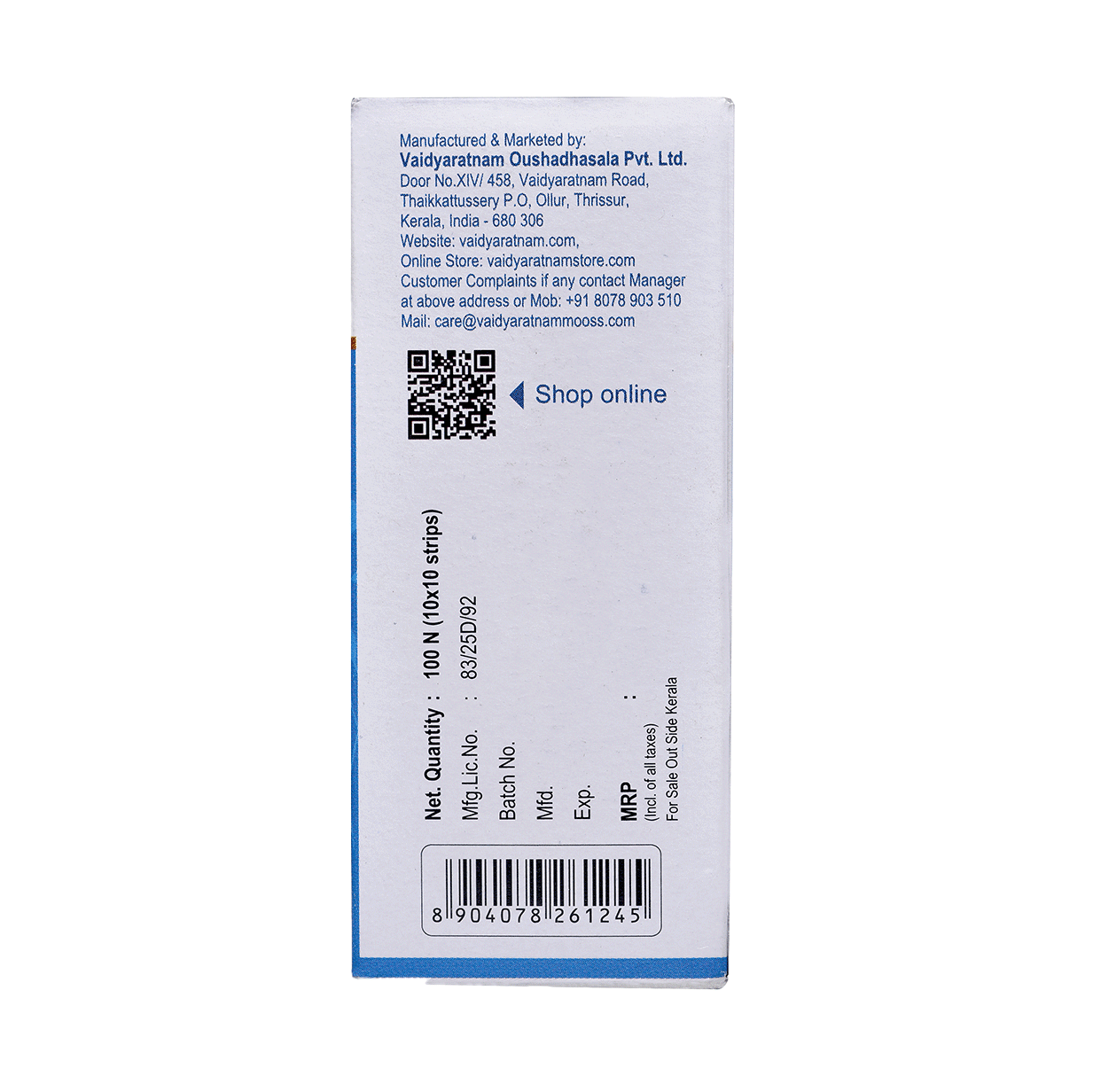 RHEUMACALM TABLETS 100 NOS
