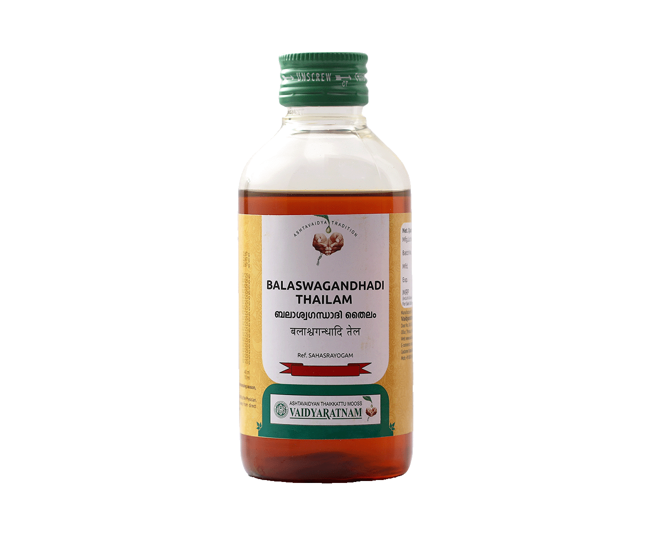 Image of BALASWAGANDHADI OIL 200 ML