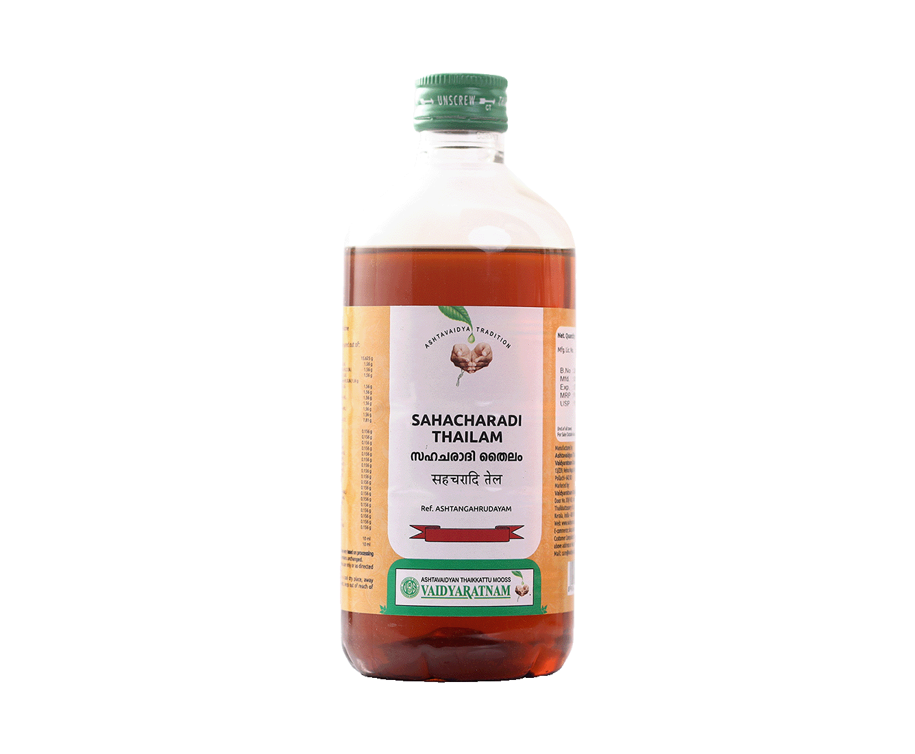 Image of SAHACHARADI OIL 450 ML