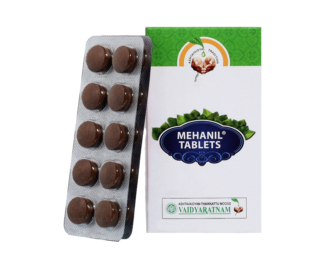 Mehanil Ayurvedic Tablets 100 Count - Vaidyaratnam Traditional Herbal Formula