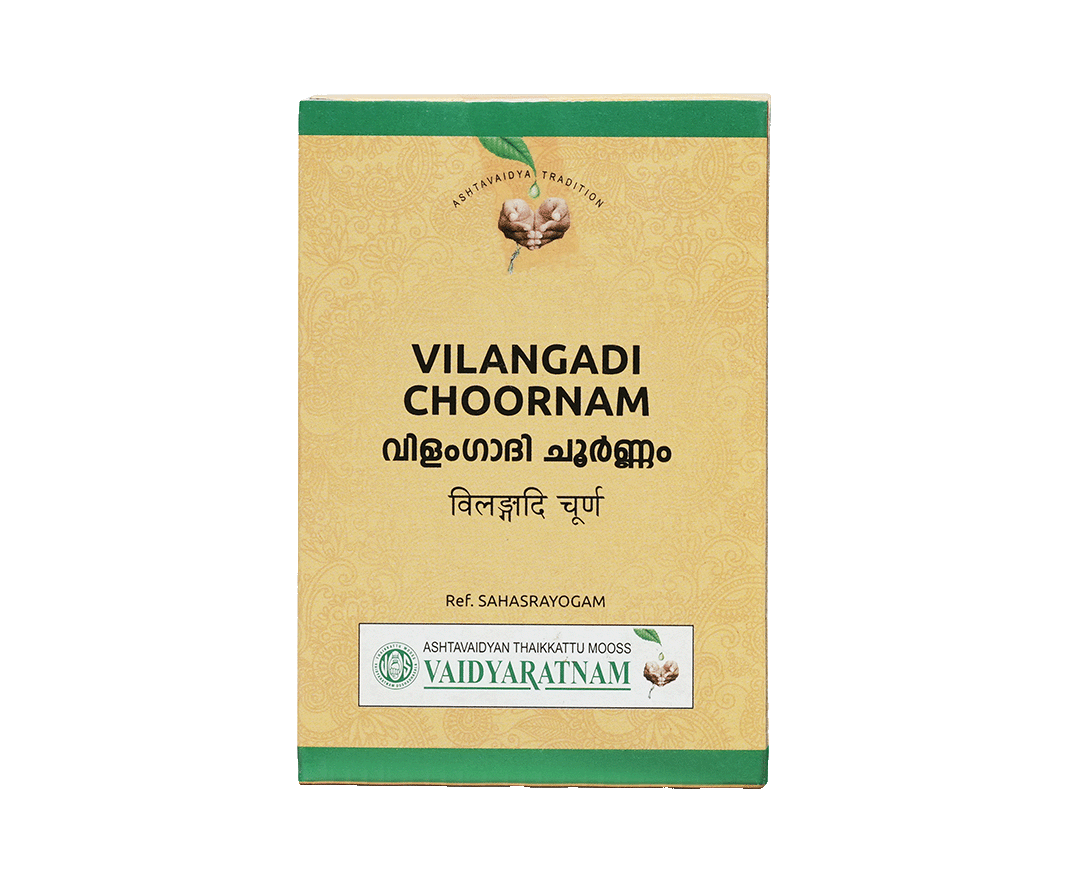 Vaidyaratnam VILANGADI KASHAYA CHOORNAM Jar of 50 GM