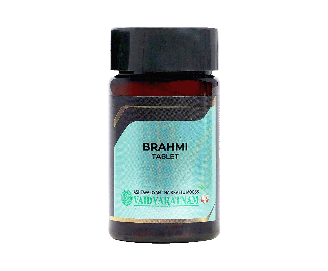 Vaidyaratnam BRAHMI TABLET Jar of 100 QTY