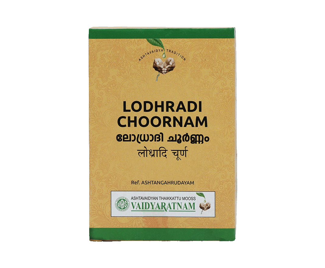 Vaidyaratnam LODRADI CHOORNAM Jar of 50 GM