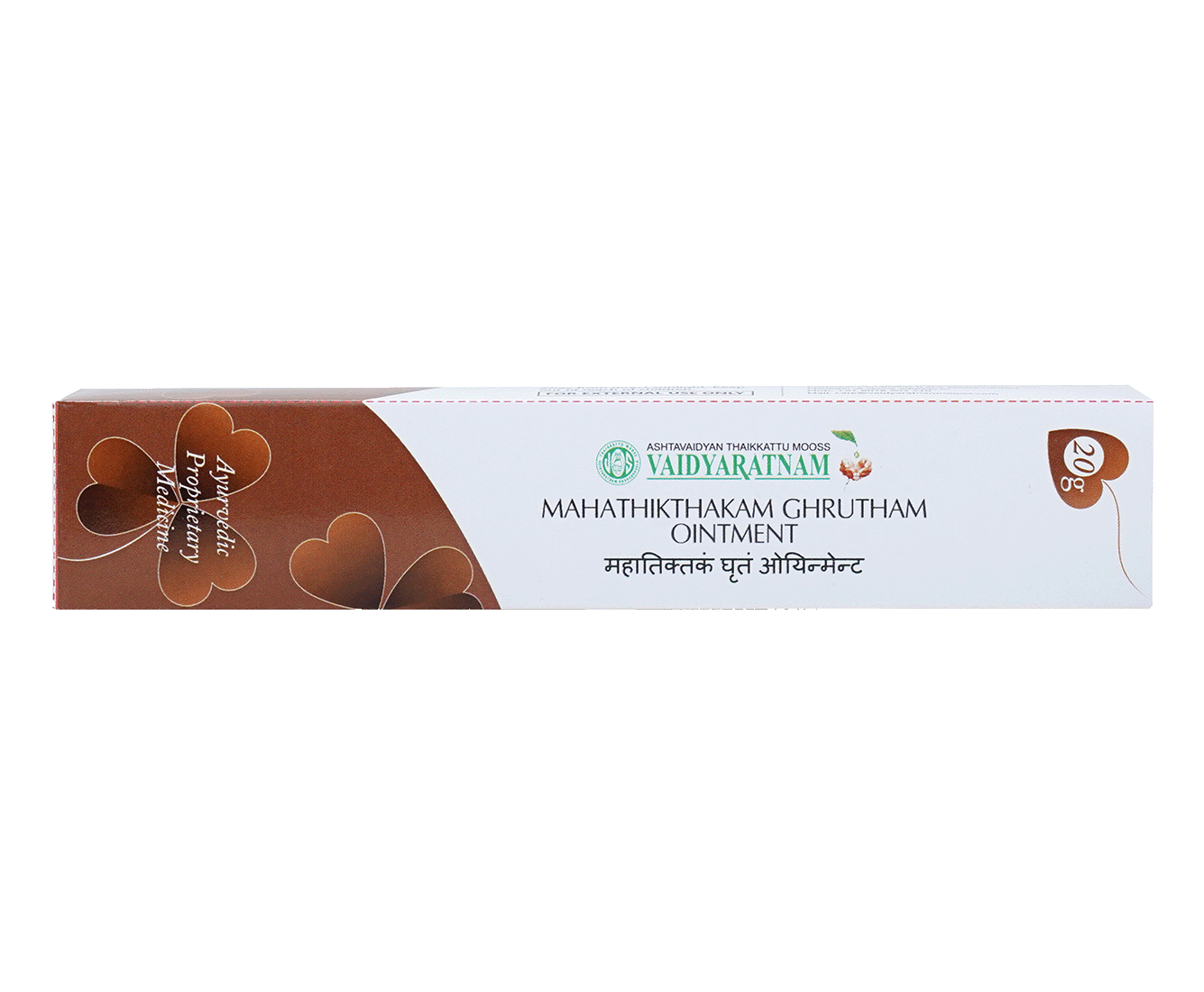 Vaidyaratnam MAHATHIKTHAKAM GH.OINTMENT Tube of 20 GM