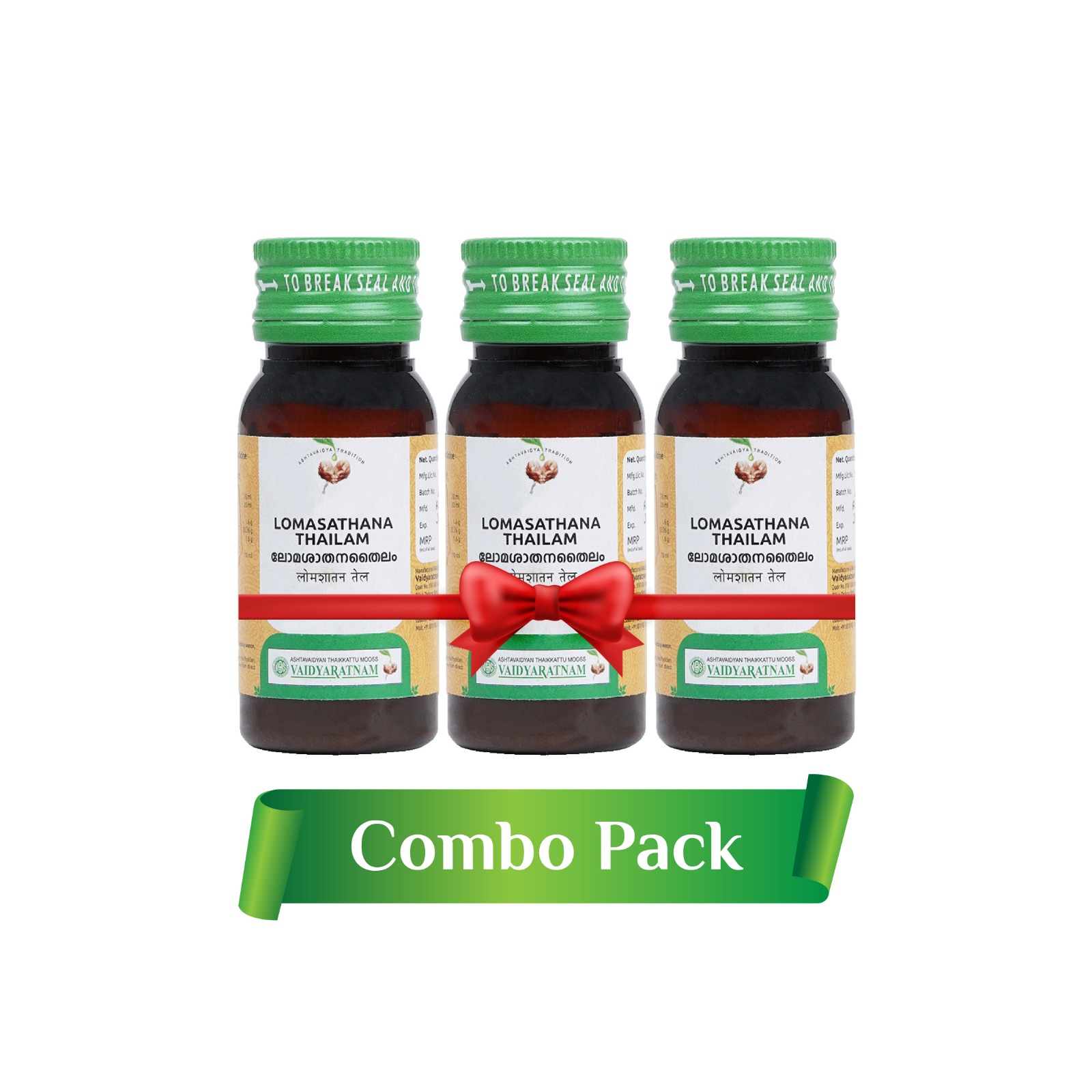 Vaidyaratnam Lomasathana Thailam helps reduce unwanted hair growth