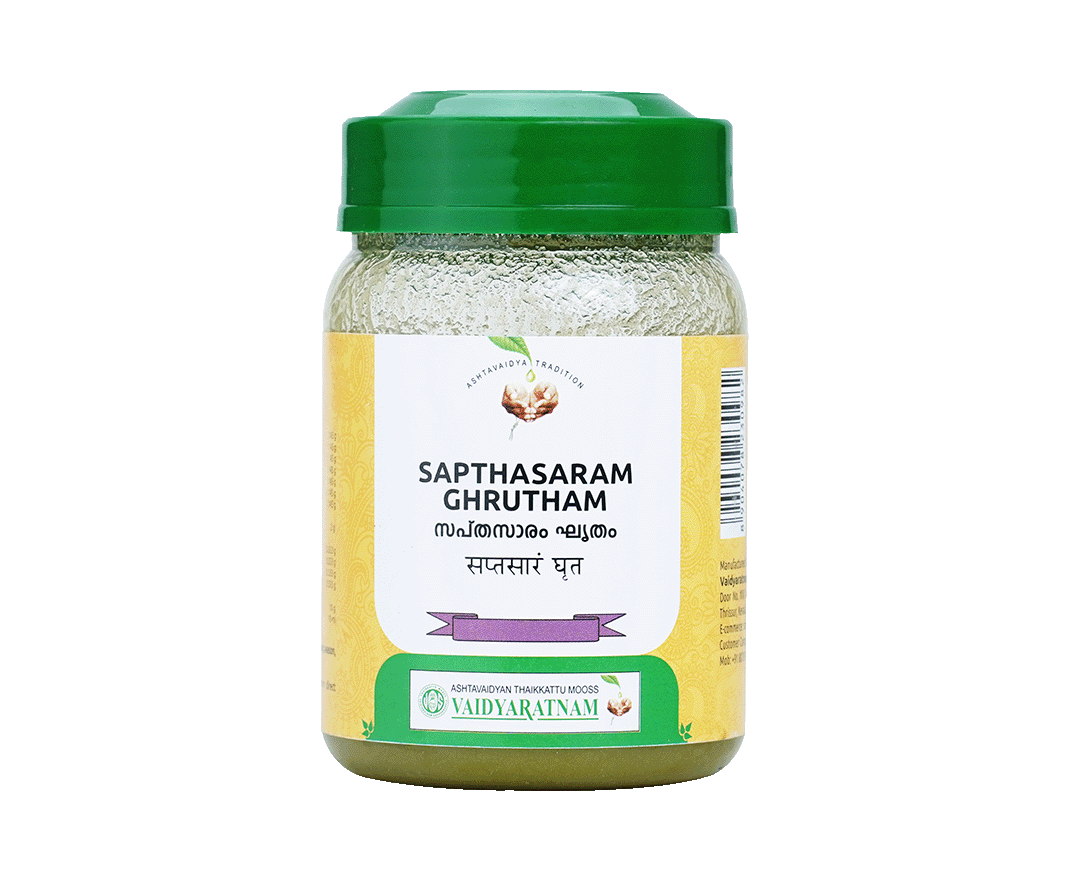 Vaidyaratnam SAPTHASARAM GHRUTHAM Jar of 150 GM