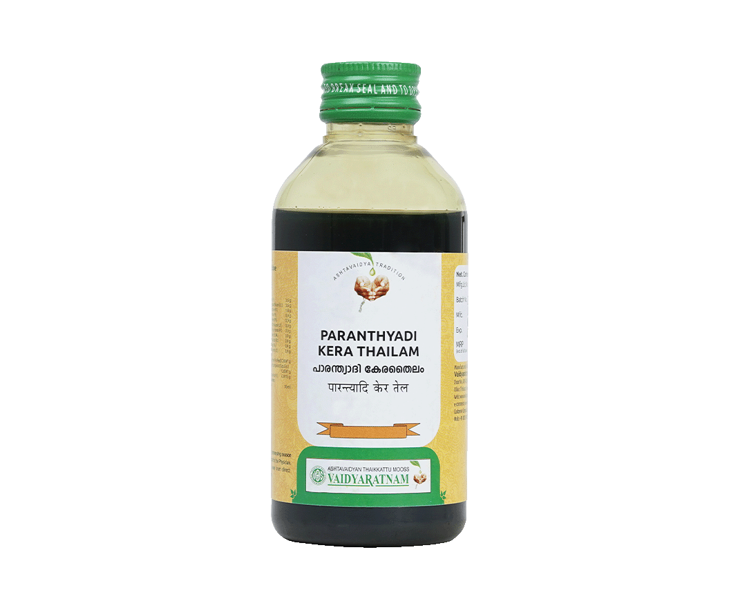 Vaidyaratnam PARANTHYADI THAILAM. Bottle of 200 ML