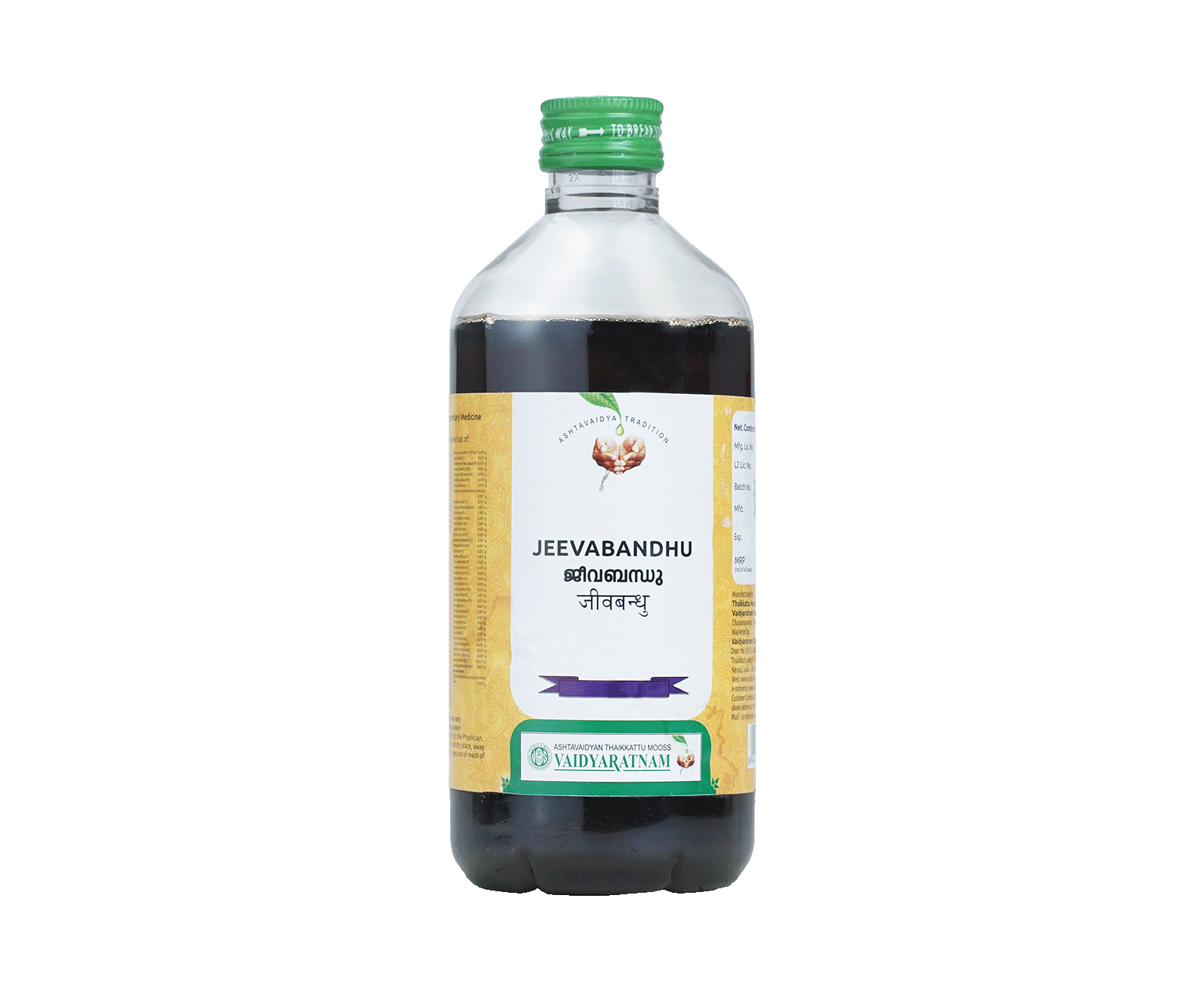 Vaidyaratnam JEEVABANDHU Bottle of 450 ML