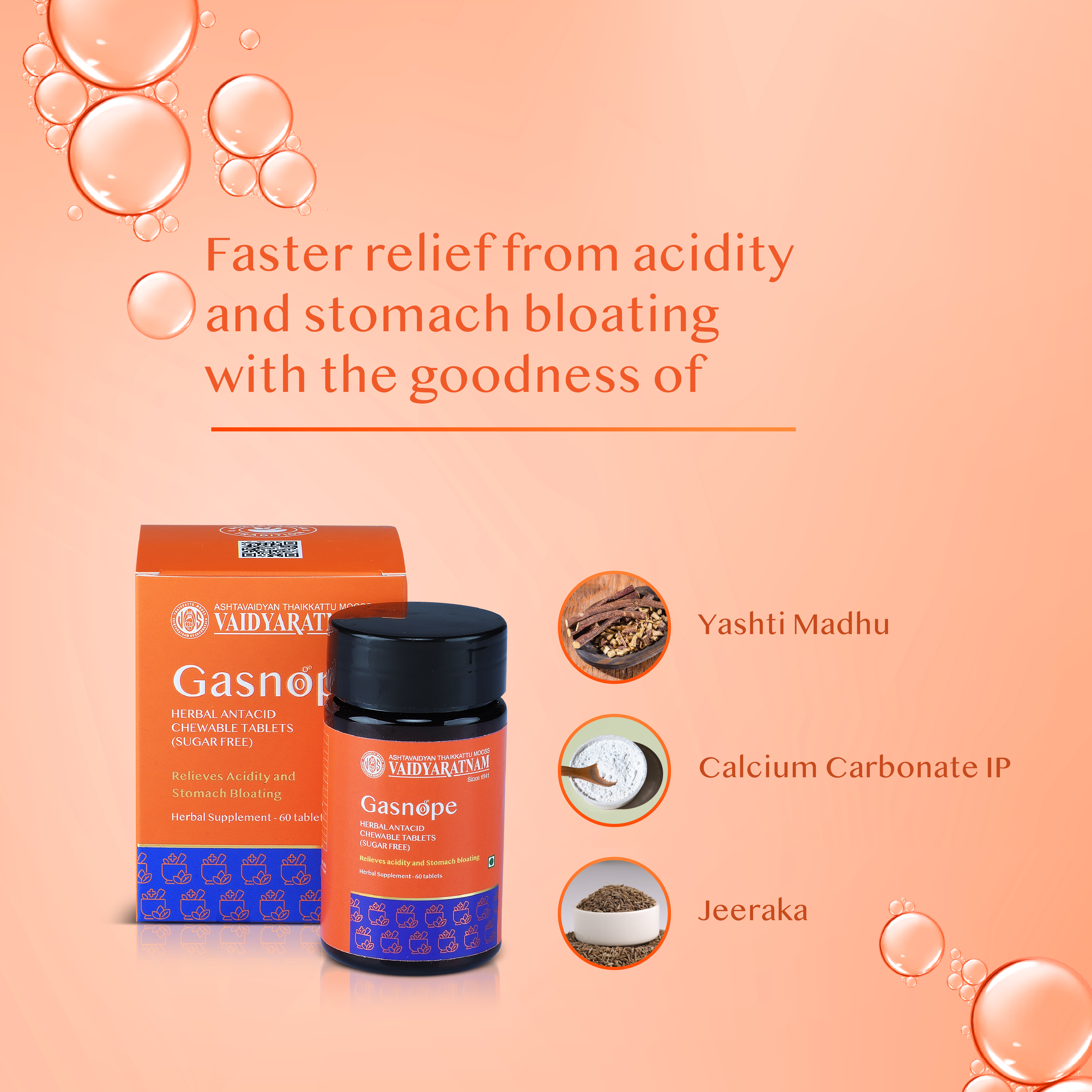 Gasnope Tablet for Heartburn and Acidity Relief