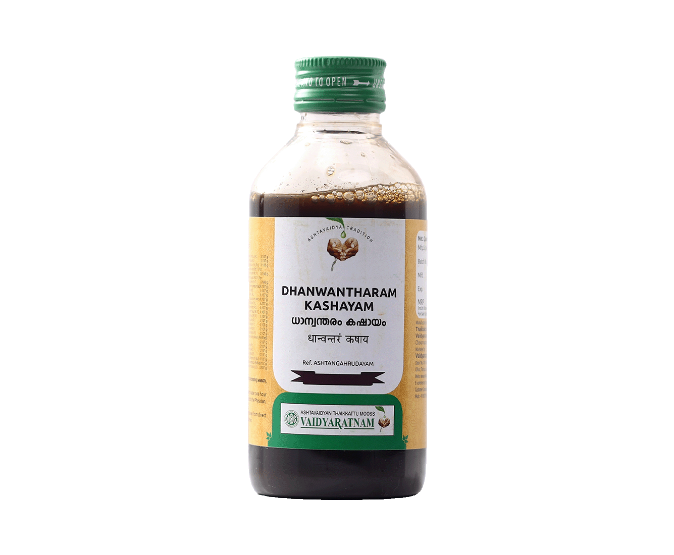 Vaidyaratnam DHANWANTHARAM KASHAYAM Bottle of 200 ML