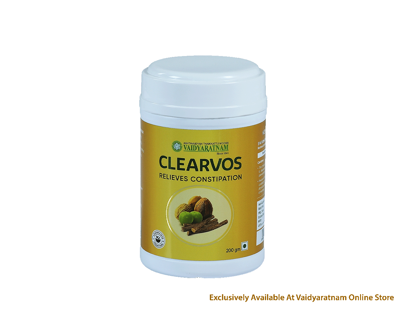 Vaidyaratnam Clearvos Ayurvedic constipation medicine