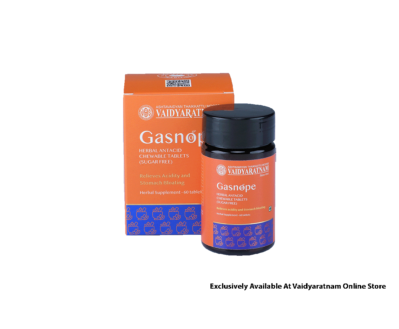 Vaidyaratnam GASNOPE TABLET Bottle of 10 GM