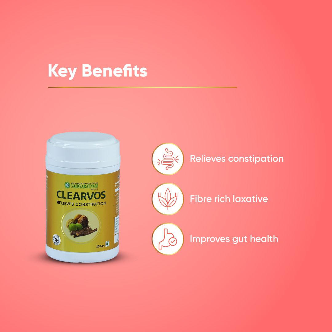 Ayurvedic constipation remedy - Vaidyaratnam Clearvos choornam