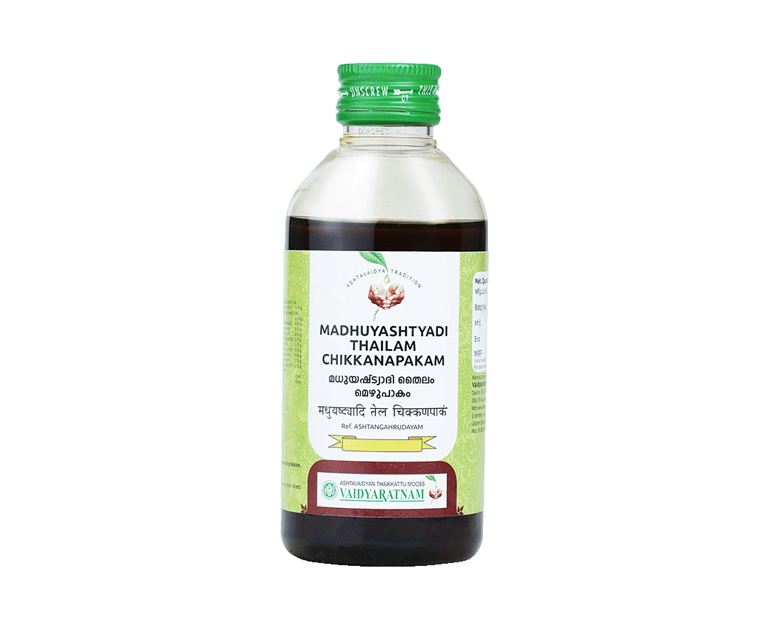 Vaidyaratnam MADHUYASHTYADI OIL Bottle of 200 ML