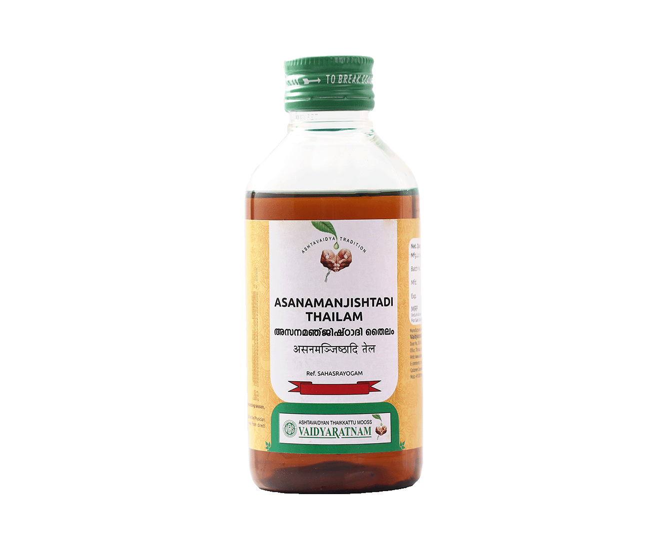 ASANAMANJISHTADI OIL 200 ML