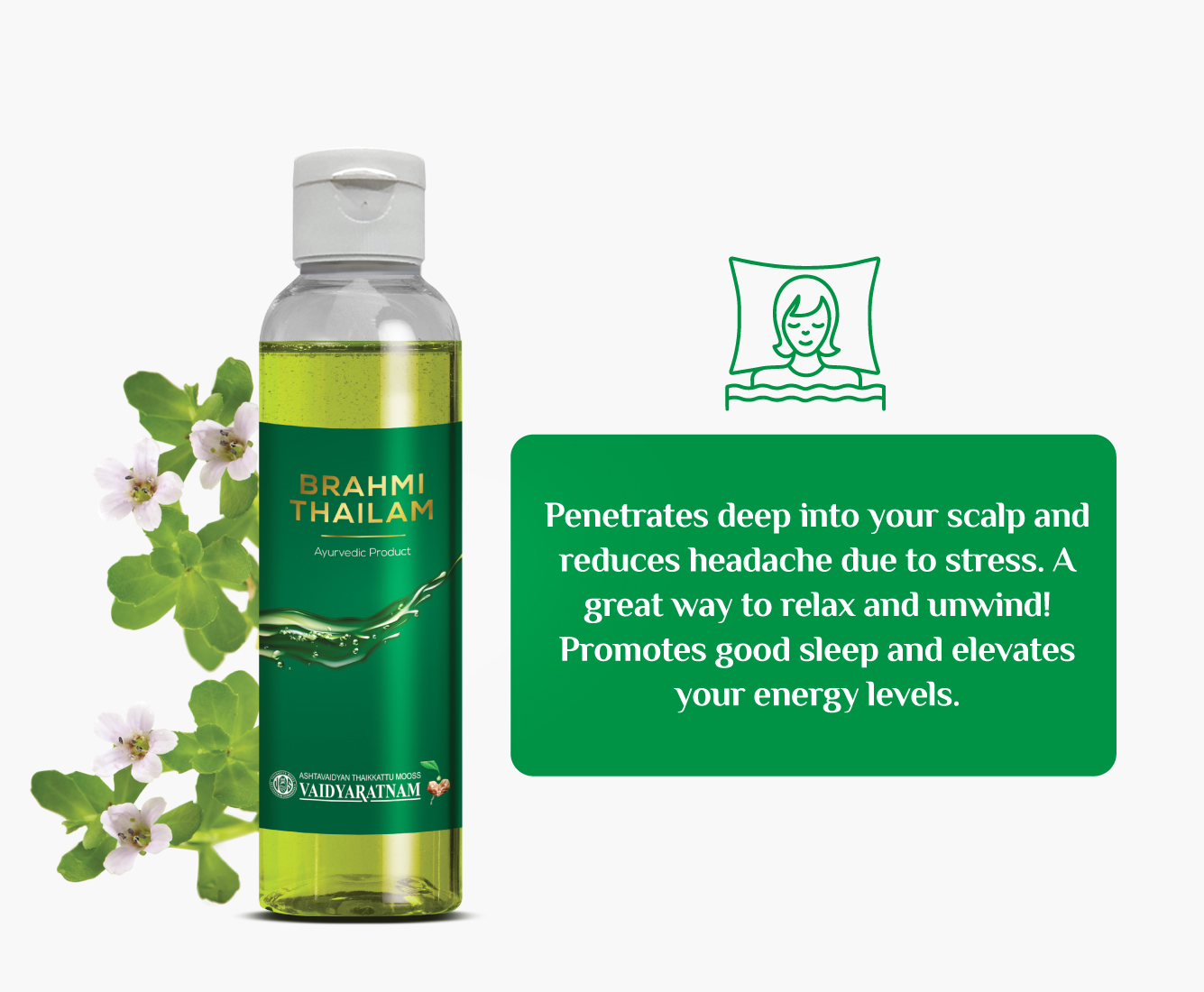 Ayurvedic stress relief oil for better sleep