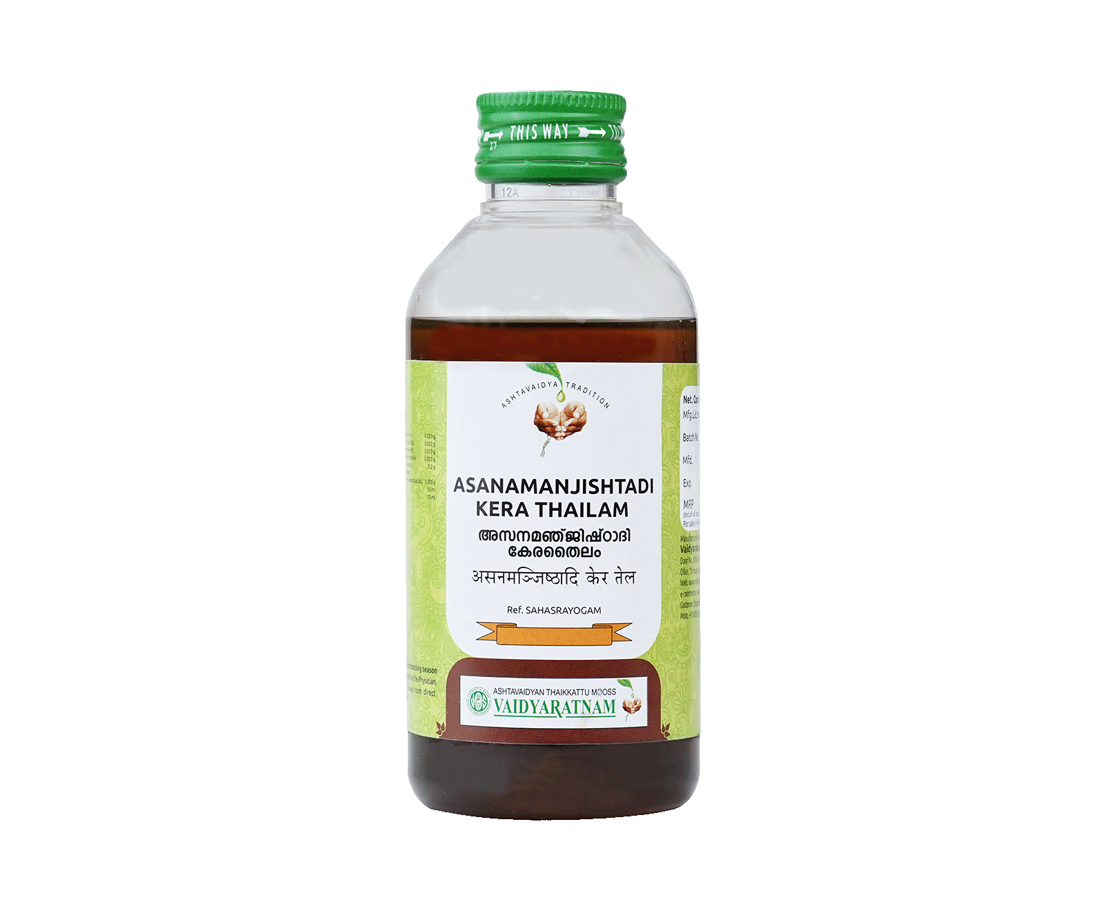 Image of ASANAMANJISHTADI KERA THAILAM 200 ML